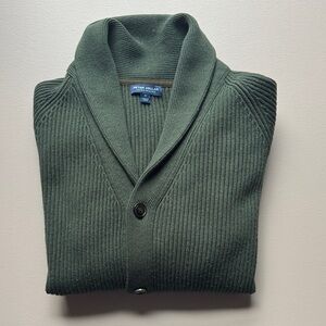 Peter Millar Forest Green Men's Cardigan
